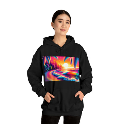 Psychedelic Beach Hooded Sweatshirt | Unisex