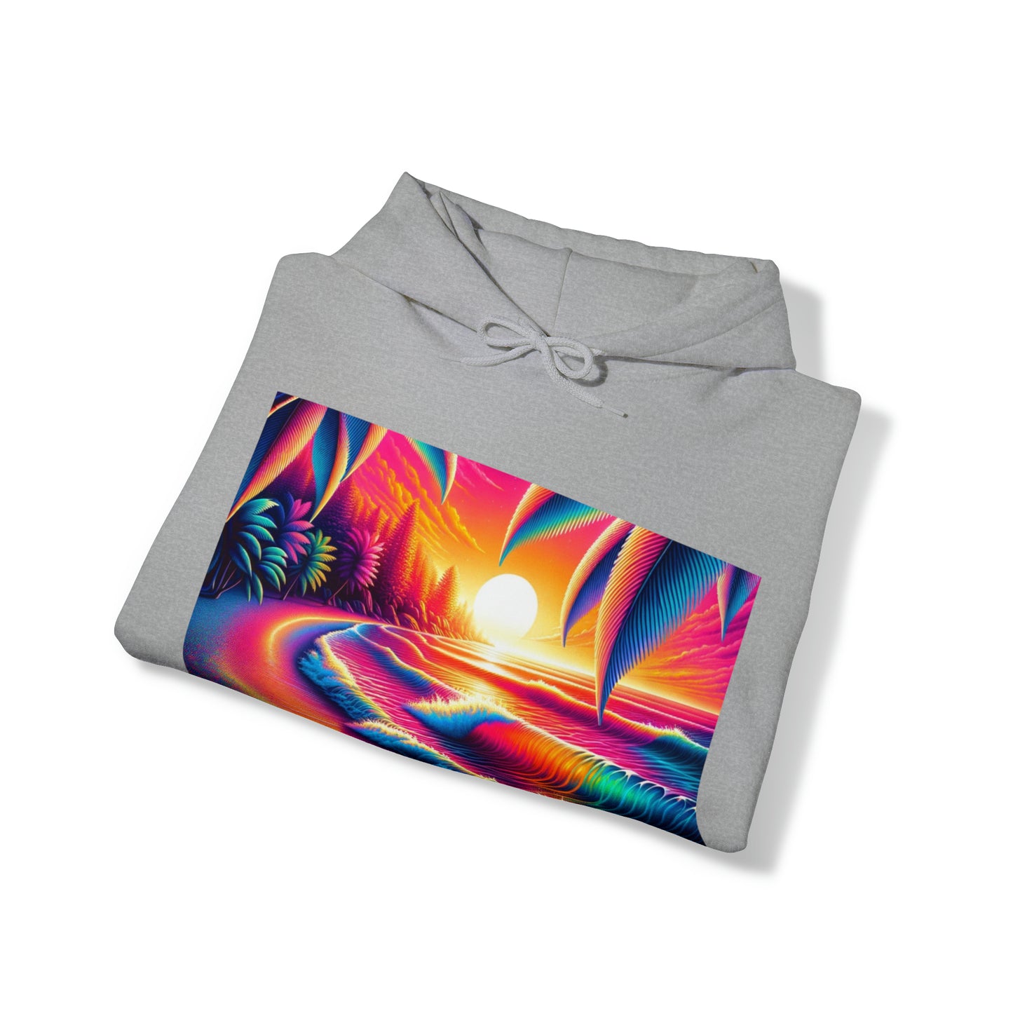 Psychedelic Beach Hooded Sweatshirt | Unisex