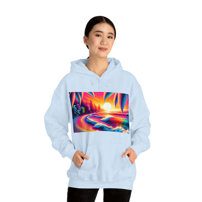 Psychedelic Beach Hooded Sweatshirt | Unisex