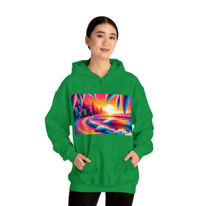 Psychedelic Beach Hooded Sweatshirt | Unisex