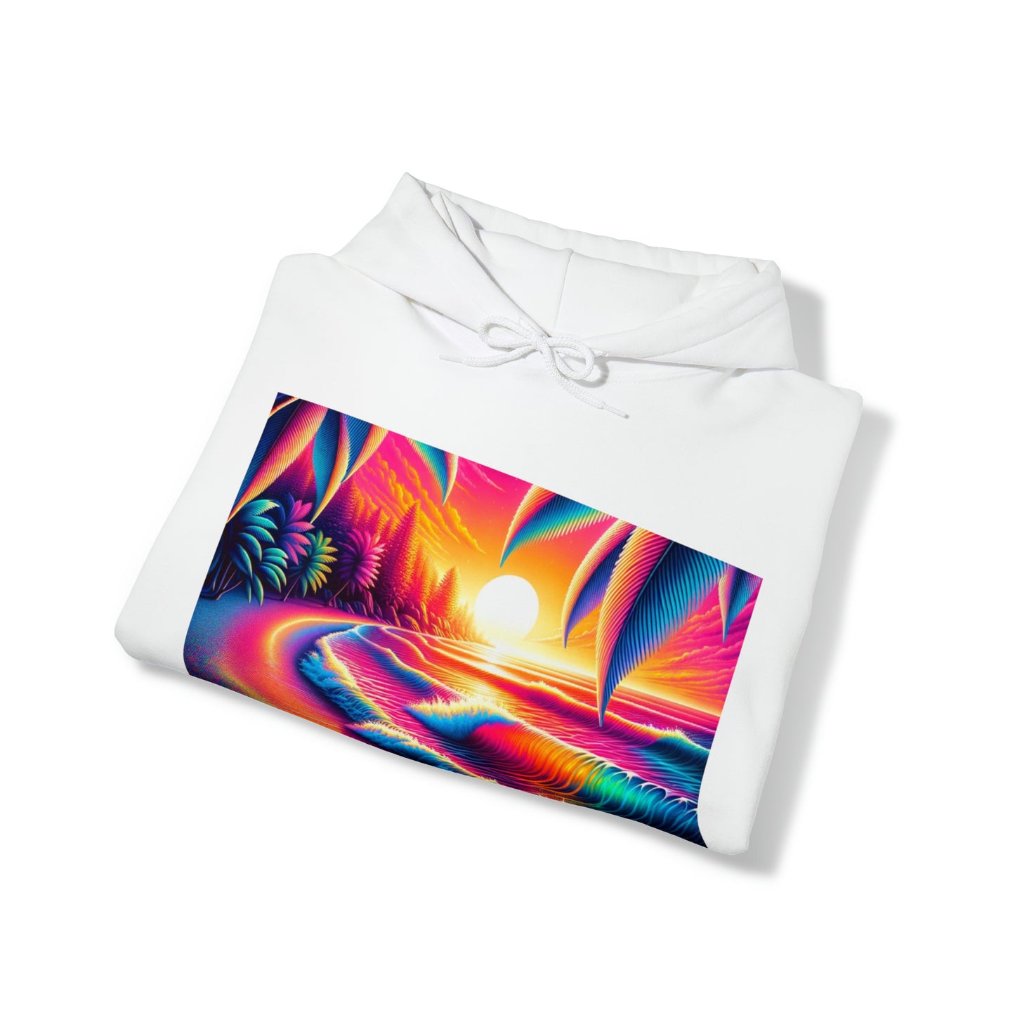 Psychedelic Beach Hooded Sweatshirt | Unisex